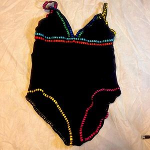 One-piece black swimsuit